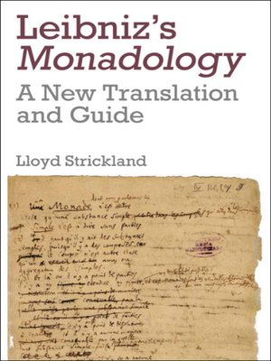 cover image of Leibniz's Monadology